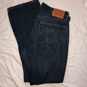 Levi 559 34x32 Relaxed Straight Stretch Jeans Dark